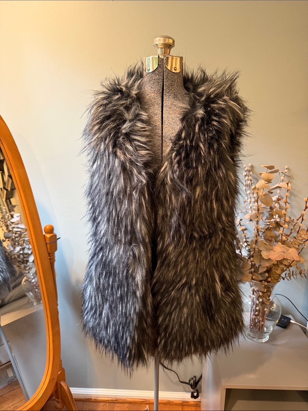 Via Spiga Faux Fur Vest